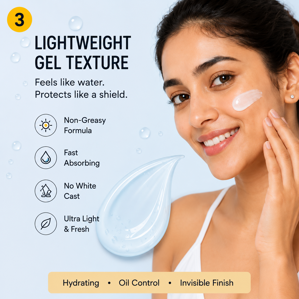 SOLARVEIL Oil Control Sunscreen Gel SPF 50 PA++++